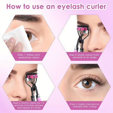 Professional Eyelash Curler for Lifted, Voluminous & Perfectly Curled Lashes