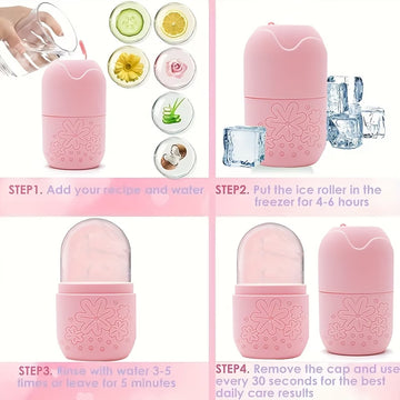 3in 1 Ice Face Roller Facial Skincare Ice Roller Set, Facial Roller Gua Sha Face Tool Set,