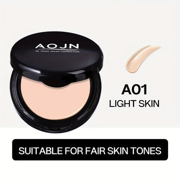 Concealer Oil-Control Foundation/Powder Compact - 3 Colors Suitable for Various Makeup Looks, Perfecting Skin with No Defects, 24-Hour Full Coverage And Oil Control, Long-Lasting Waterproof Oil-Free
