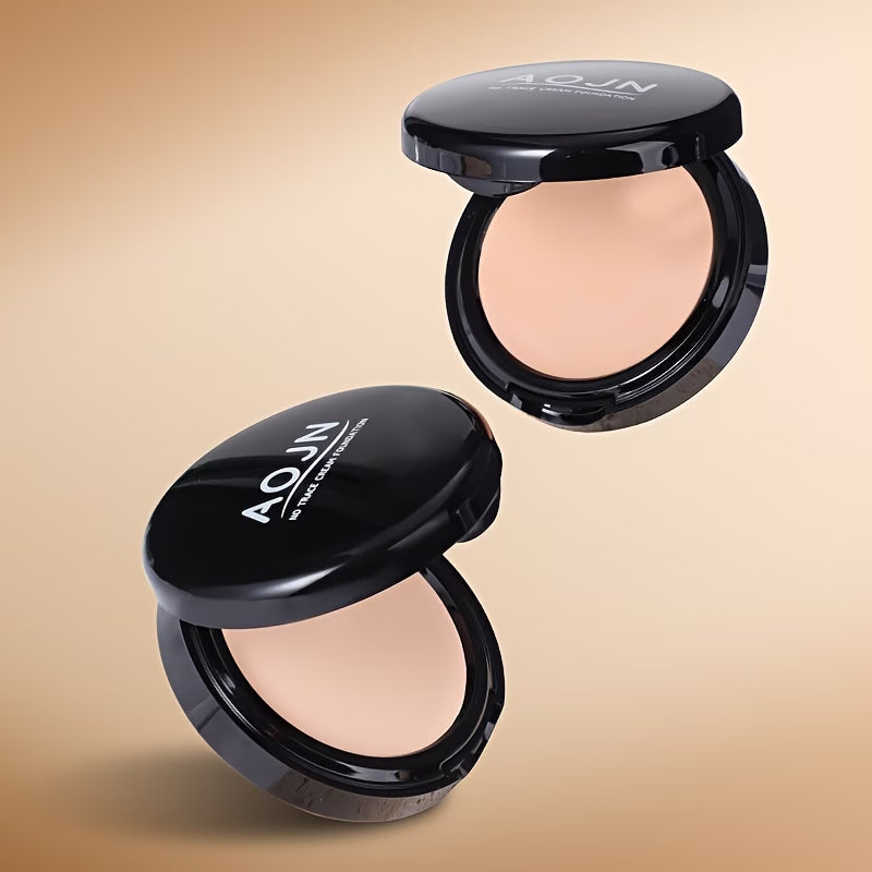 Concealer Oil-Control Foundation/Powder Compact - 3 Colors Suitable for Various Makeup Looks, Perfecting Skin with No Defects, 24-Hour Full Coverage And Oil Control, Long-Lasting Waterproof Oil-Free