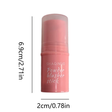 Vitality-Boosting Blush Stick, Brightening Nude Makeup, Natural Waterproof Highlighter & Contouring 3-in-1, Translucent Finish with Soft Creamy Texture, Plumping & Highly Pigmented