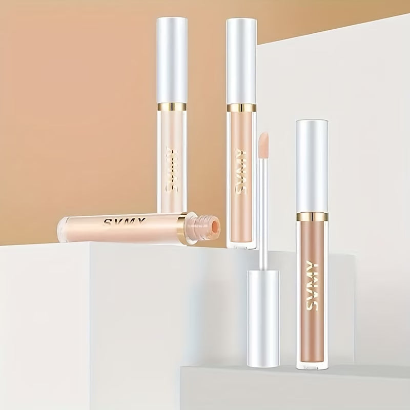 4 Colors Contour Liquid Concealer Nose Shadow Contour Cream, Long-lasting Natural Cover Pores Spots, Matte Highlight Stick Lovely Base Concealer