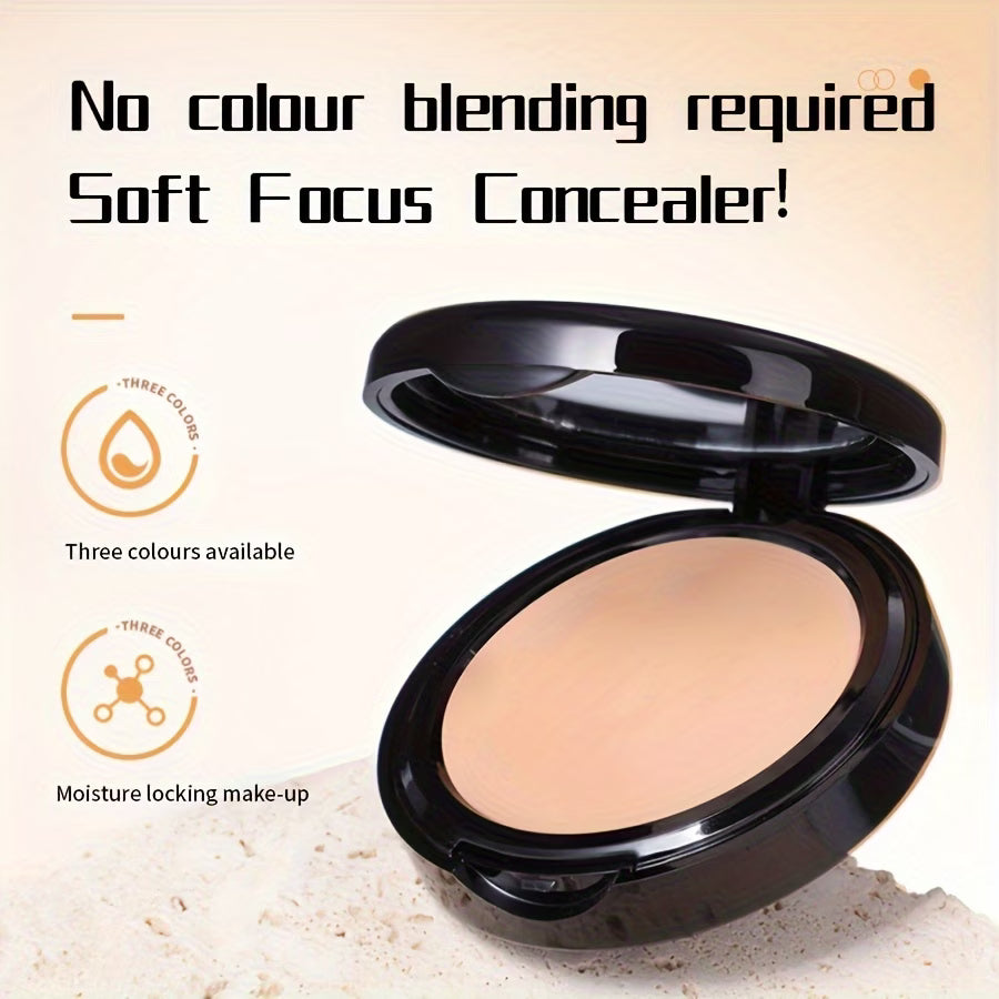 Translucent Loose Powder - Loose Setting Powder - Matte Pressed Powder - Lightweight Long-Lasting Waterproof Setting Powder - Oil-Control Puff Foundation Full Coverage Pressed Powder
