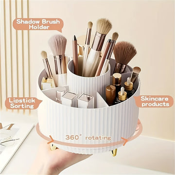 Multi-Compartment Makeup Organizer for Neat Storage, Easy Access & Stylish Vanity Setup