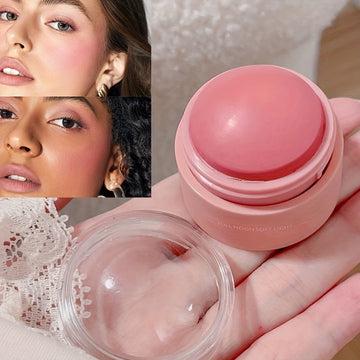 6 Color Blush Ball Peach Pink Blush Matte Mist Instant Makeup for Any Crowd to Enhance the Complexion and Make the Skin Look Flawless