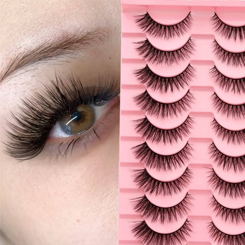 Premium Reusable False Eyelashes for Natural Volume, Length & Glamorous Eye Looks