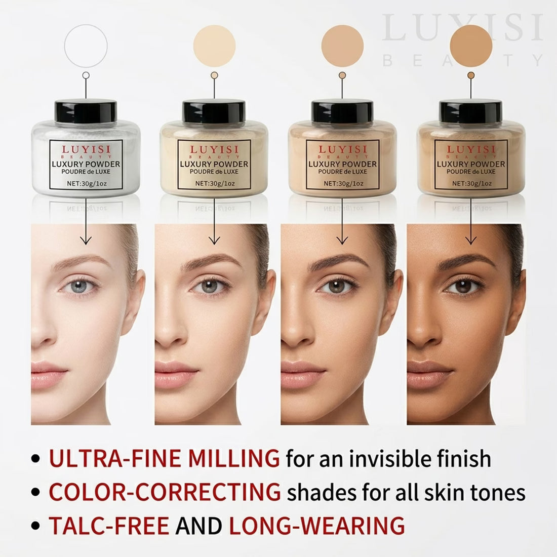 Ultra-Fine Long-Lasting Setting Powder for Smooth Matte & Flawless Makeup Finish