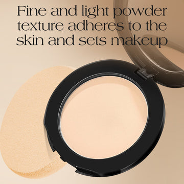 Translucent Loose Powder - Loose Setting Powder - Matte Pressed Powder - Lightweight Long-Lasting Waterproof Setting Powder - Oil-Control Puff Foundation Full Coverage Pressed Powder