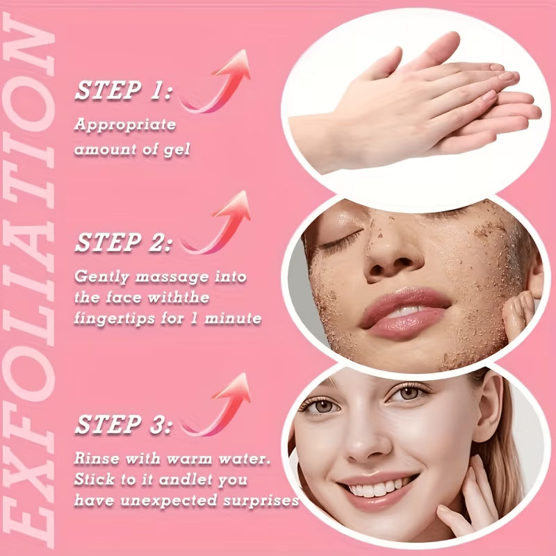 Gentle Exfoliating Scrub for Deep Cleansing, Smooth Skin & Instant Radiant Glow